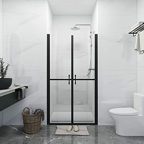 Homgoday Puerta para ducha de ESG lisa (93-96) x 190 cm, decoración de pared de ducha fija, grupo de ducha de pared, pared de ducha deslizante, pared de ducha Walk-in para baño