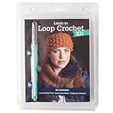 Leisure Arts Learn to Loop Crochet Kit: Crochet set for Beginners Create Knit Stitches with One Tool - Includes one loop crochet tool one instruction book and four beginner patterns.