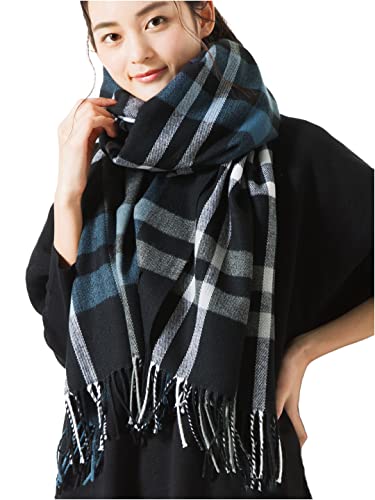 ［クイーンヘッド］ 大判ストール (フリーサイズ-1ブラックシアン)