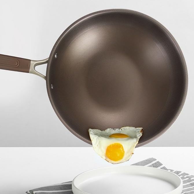 Wok con fondo plano para freír y saltear miniatura 2