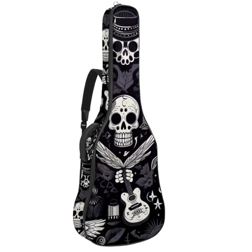 Étui guitare imperméable grand sac acoustique antichoc à motif punk
