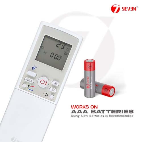 Image of 7SEVEN Compatible with Sharp AC Remote Control CRMC-A768JBEZ Model 158 Suitable for 1 1.5 2 Ton Split and Window Air Conditioner - Match Each Key by Key Exactly with Existing AC Remote Function