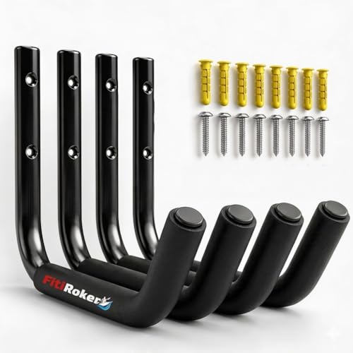 FitiRoker Kayak Storage Rack &ndash; 100LB Wall Mounted Kayak Hook with EVA Padding | Kayak Wall Mount...