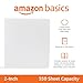 Amazon Basics 3-Ring Binder, 2 Inch - 4-Pack (White)