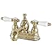 Kingston Brass KS7002BPL Bel-Air 4" Centerset Bathroom Faucet, 4-1/2" In Spout Reach, Polished Brass