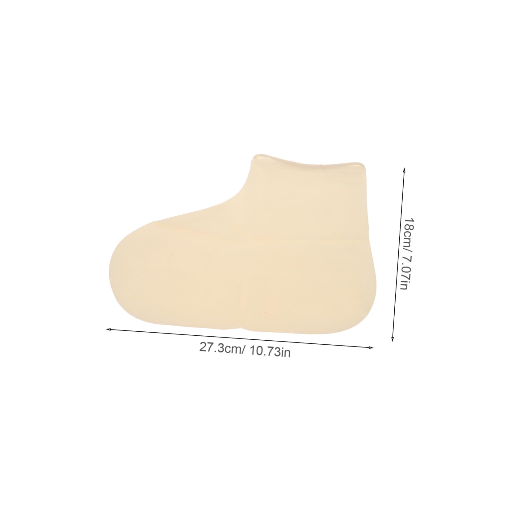 Healeved 1 Pair Latex Rain Boot Covers Waterproof Shoe Cover Adults for Rainproof Rainy Rain Shoe Waterproof Boot Covers Woman Overshoes Thickened Shoe Covers Women White Emulsion