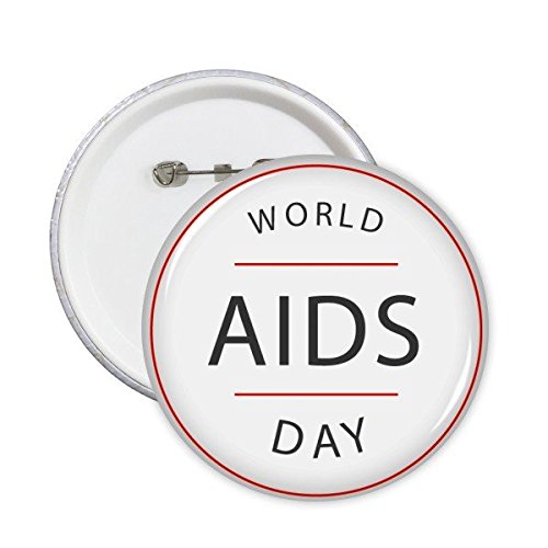 Journée mondiale du sida VIH pins de solidarité pour vestes et sacs