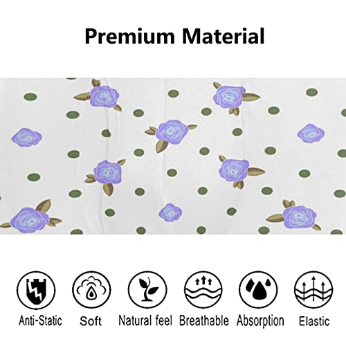 Bóxer para hombre calzoncillos pack de 2 ropa interior elástica transpirable Vnurnrn morados 5