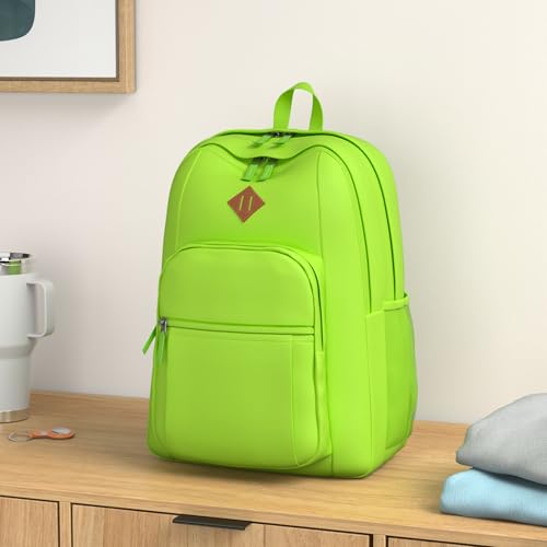 Image of abshoo Classical Basic Womens Travel Backpack For College Men Water Resistant Bookbag (GreenYellow)