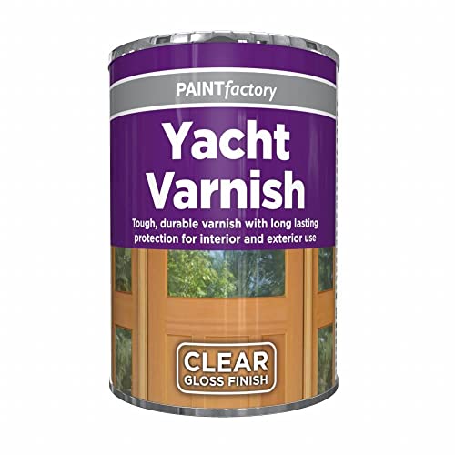AlezyB - 300ml Yacht Varnish Tin Paint 300ml, Professional Gloss Finish Paint, Wood Colour Paint, Long Lasting Protection for Interior and Exterior