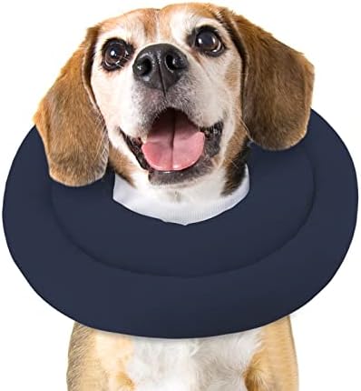 GoGoPaw Soft Dog Cones for Small Medium Dogs and Cats，Adjustable Dog Donut Collar Water Proof Dog Cone Alternative After Surgery，Pet Recovery Collar for Large Dogs to Stop Licking