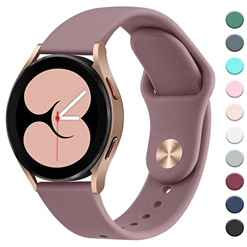 Amzpas Armband für Samsung Galaxy Watch 6/5/4/5 Pro/4 Classic 20mm Neues Silikon Ersatzarmband für Active 2 - Kompatibel Mit 40mm 44mm 45mm 42mm 46mm Modellen