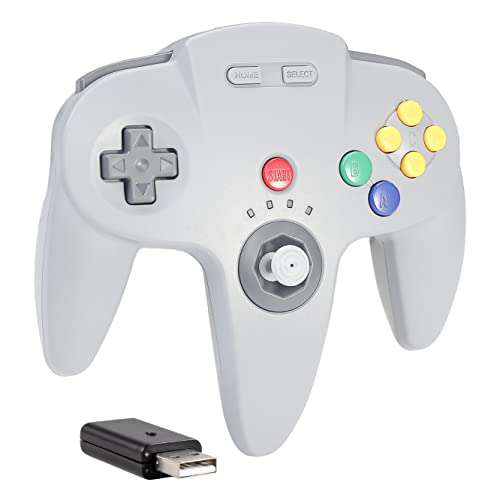 2.4 GHz Wireless USB Controller Compatible with Switch, SAFFUN USB N64 Controller for Windows PC MAC...