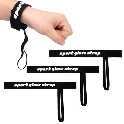 Gosknor 4pcs Sport Glove Safety Strap, Ski Glove Wrist Elastic Straps Ski Glove Handcuff Snowboard Glove Straps Ski Glove Leash Snowboard Glove Wrist Straps for Outdoor Activities Skiing Snowboarding