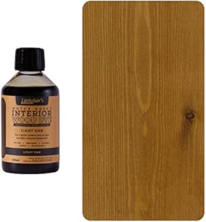 Littlefair's Environmentally Friendly Water Based Wood Stain & Dye (250ml, Light Oak) Wood Dye for Indoor Timber Including Doors and Skirting Boards