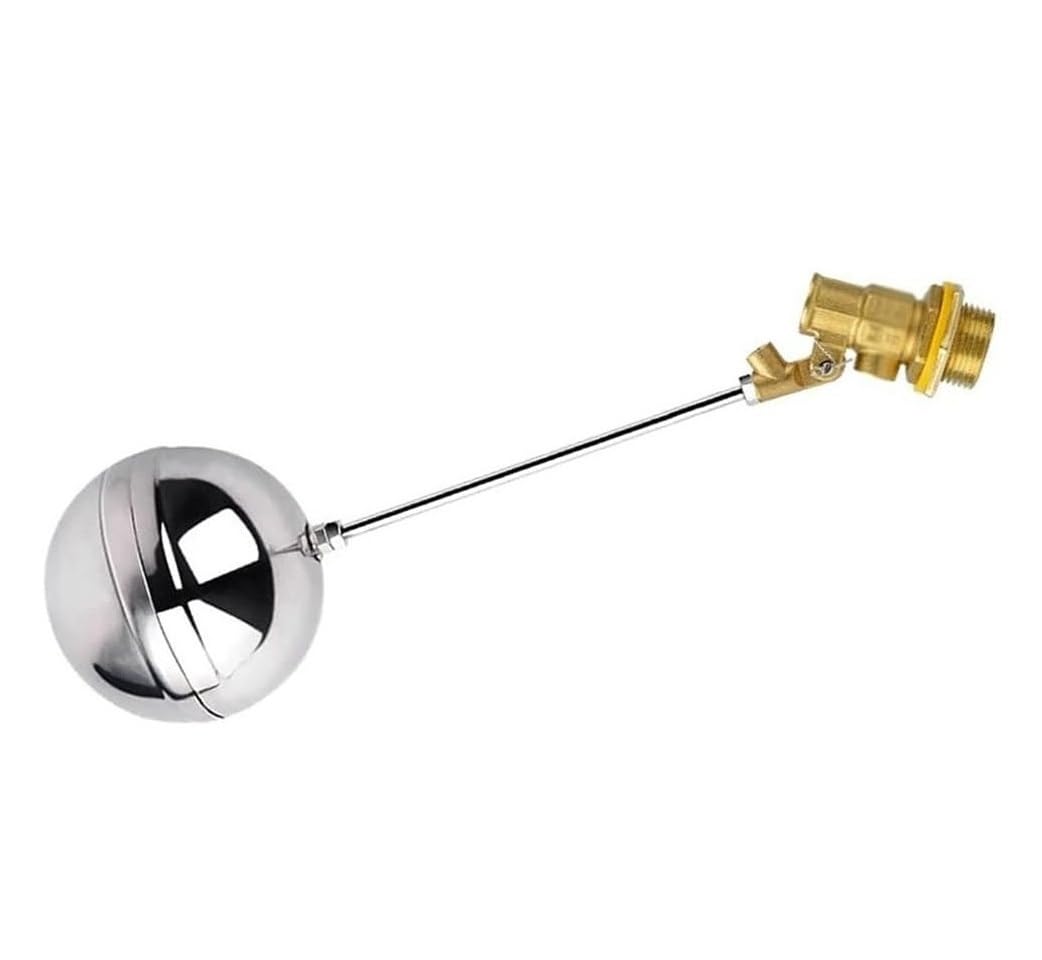 Brass Float Valve - 1/2inch, 3/4inch, 1inch SUS Floating Ball Valve for Irrigation and Water Management,1pcs(1inch)