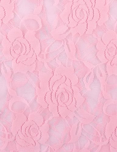 Image of Noomelfish Girls Lace Layering Tops Sheer Mesh Tee Shirts Blouse (5-12 Years)