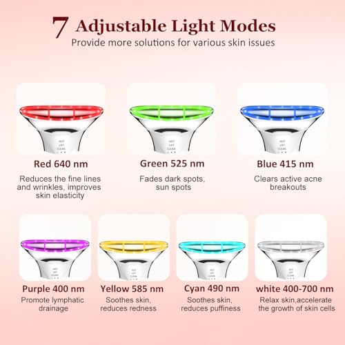 Image of Neck and Face Sculptor with 7-in-1 Led for Skin Care,Water Resistant True Beauty Glow Facial Massager