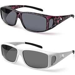 2 Pack: Purple Havana Frame With Grey Lens and White Frame With Grey Lens
