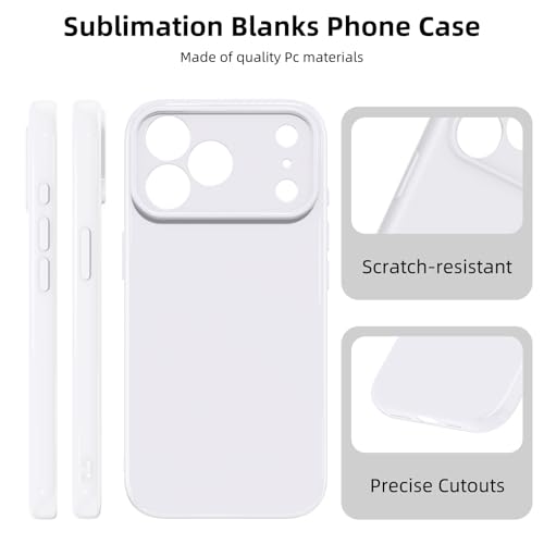 Cinysnt 6 Pieces Sublimation Phone Case Blanks for iPhone 17 Pro Max 6.9" by Cinysnt - Used condition - Image 5