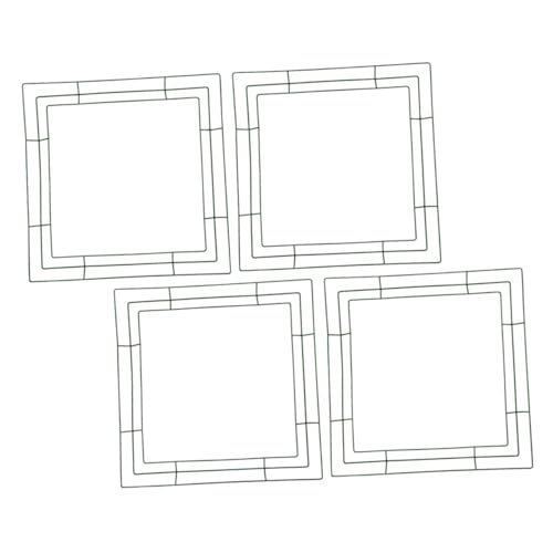 Ciieeo Floral Hoop Wreath Frame Square Iron Wreath Ideal for Holiday Wedding Party Decorations