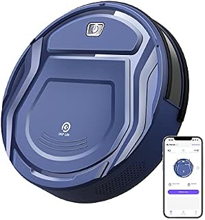 OKP Robot Vacuum Cleaner 2100Pa Strong Suction Robot Vacuum, WIFI/APP/Alexa, 100 Mins Run time, Small, Quiet, Smart Self Charging Robotic Vacuums for Pet Hair, Hard Floor, Low Pile Carpet, K2