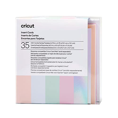 Cricut Insert Cards S40, Create Depth-Filled Birthday Cards, Thank You Cards, Custom Greeting Cards at Home, Compatible with Cricut Joy/Maker/Explore Machines, Princess Sampler (35 ct)
