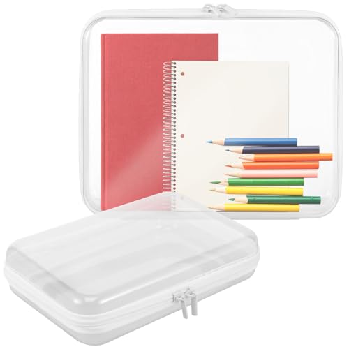 Neceser transparente con cremallera, funda de...