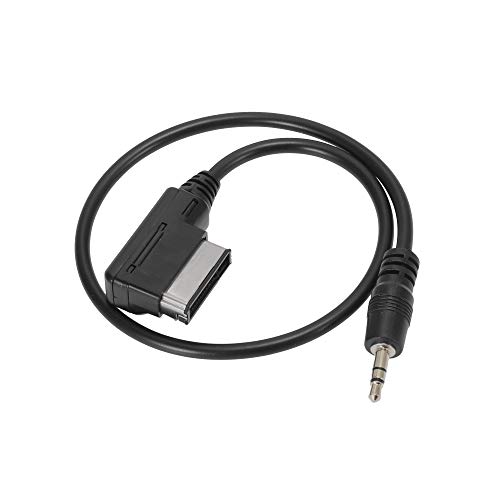 X Autohaux Car Female Connector Audio Cable For Ami Aux Adapter 3.5Mm Jack For Audi A3 2009-2016 #TOP18