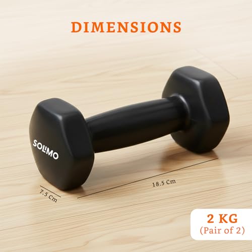 Image of Amazon Brand - Solimo Vinyl Dumbbell