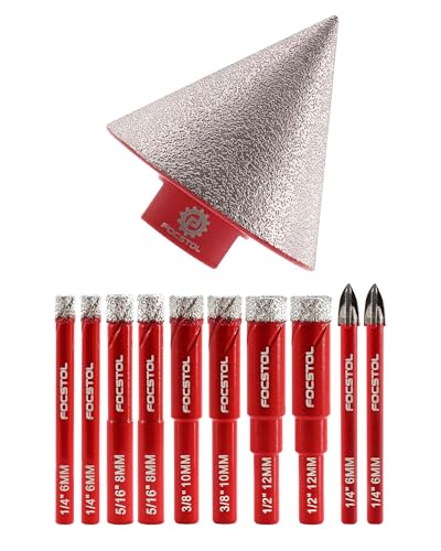 Scie cloche diamant et foret carbure FOCSTOL pour percer proprement le carrelage