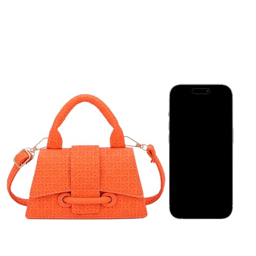 Image of Ayliss Micro Mini Crossbody Handbag Women's Purse Clutch Cute Mini Trendy Bag Top Handle PU Leather Shoulder Bag