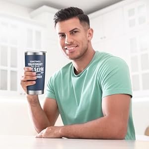 NOWWISH Birthday Gifts for Men, Inspirational Tumbler, Inspirational Gifts for Men Dad Father Husband Boyfriend Best Friend - Navy Blue 20oz NOWWISH Birthday Gifts for Men Inspirational Tumbler Inspirational Gifts for Men Dad Father Husband Boyfriend Best Friend Navy Blue 20oz