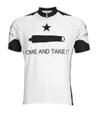 BDI Cycling Apparel Come & Take It Cycling Jersey, White/Black, Medium