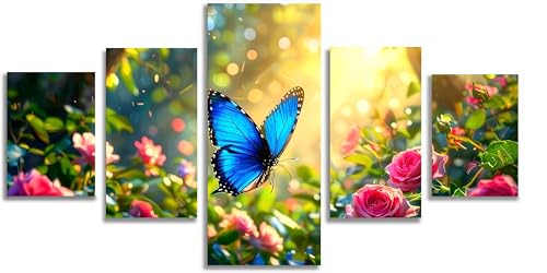 Diamant Painting Rose 5D Mefooge Grand Format 100x60cm pour Décoration Murale de Salon Cosy