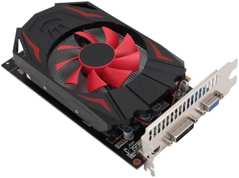 VBESTLIFE ,2GB DDR5 128bit Graphics Card,2560x1600 Resolution,PCI Express 2.0 16X Slot PCIE Video Card with Fan