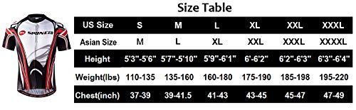 Bike Jersey For Men Cycling Shirt Race Fit Cycle Gear Bicycle Tops Full Zip Moisture Wicking Biking Us L White-Red #TOP5