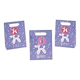Fun Express - Hooray It's Your Bday Paper Bag for Birthday - Party Supplies - Bags - Paper Gift W & Handles - Birthday - 12 Pieces