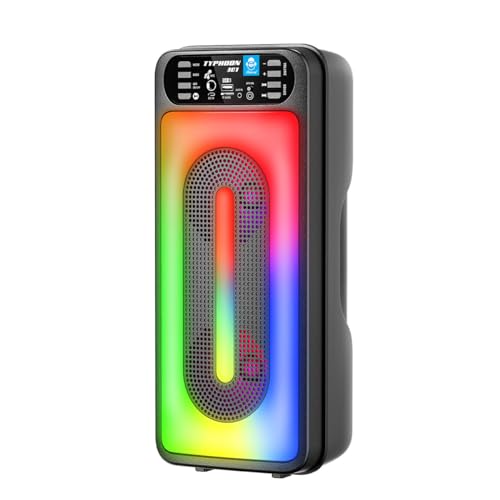 I DANCE Altavoz inalámbrico iDance Typhoon 301 Bluetooth con luz LED Negro I DANCE Altavoz inalámbrico iDance Typhoon 301 Bluetooth con luz LED Negro