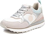 Material de la suela: Caucho XTI - Zapatilla cierre de cordón para mujer, color: blanco, talla: 37