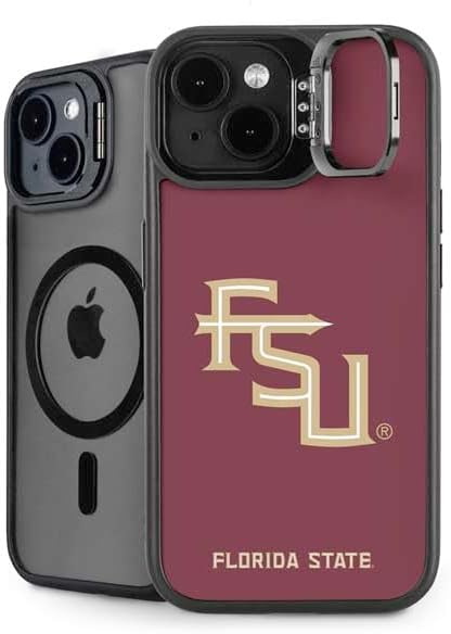 Skinit Kickstand Phone Case Compatible with iPhone 14 - Officially Licensed Florida State FSU Seminoles Maroon Design