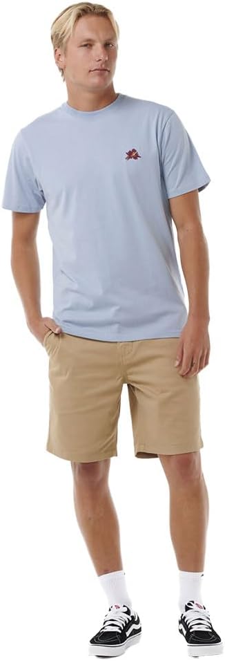 Rip Curl Surf Revival Hoffman Hibiscus T-Shirt - Spray Blue