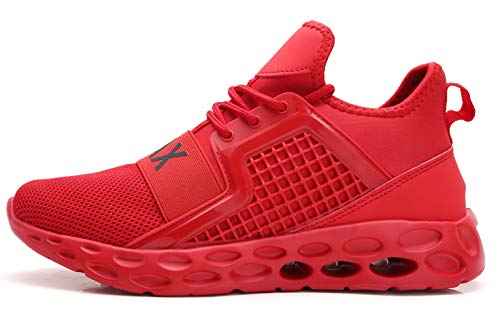 Walking Shoes For Mens Stylish Casual Tennis Sneakers Athletic Gym Running Mesh Breathe Comfort Sport Shoes Red Size 10 #TOP1