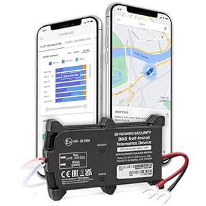 DB2 Vehicle GPS Tracker – Self Installation, Cost-Effective – Pay As You Go Car Tracking Device, Real-Time Monitoring for Fleet, Van, Caravan, Motorbike, Motorcycle, Car – 24/7 Customer Support