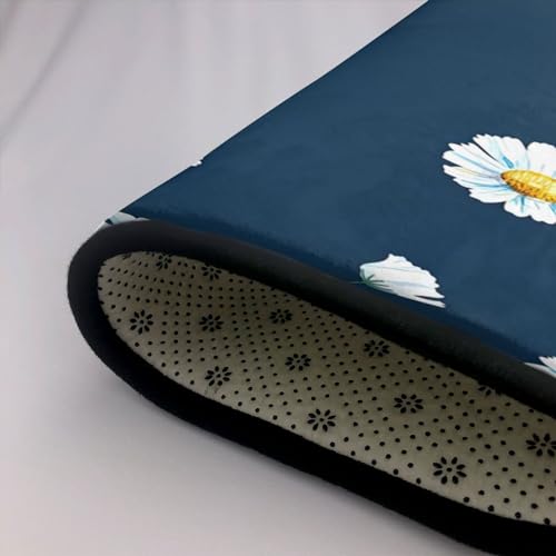 Tapis imprimé marguerite grand teint et finitions luxe