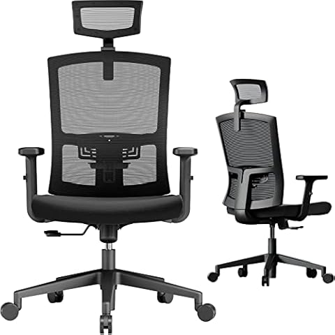NOBLEWELL Silla de Oficina Silla ergonómica de Malla, Silla de Escritorio con función basculante y Altura Ajustable Cover