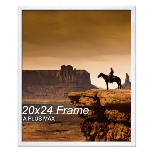 A PLUS MAX 20x24 Picture Frame White Light Weight Wall Mount