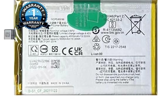 Image of THE BATTERY STORE Original B-U1 Battery for Vivo IQOO U5X Y10 Battery with 1 Year warranry****(NN151)