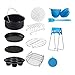 TYEHH Accessori for friggitrice d'aria da 8 pollici compatibili con torre, compatibile con Phillips, compatibile con Gowise Airfryer Fit Tutti gli accessori friggitrice in profondità XXL 4.8-5.9 Qt. R