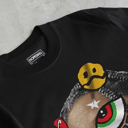 Image of DopeSkill Graphic Tee Streetwear Hip Hop Hypebeast Unisex T-Shirt Sneaker Colour Matching Shirts Rapper Mouth